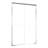 60" Wide Aluminum Double Sliding Shower Door, 1/4" Nano - Coated Tempered Glass, Corrosion Handles, Reversible And Waterproof Design For Bathroom Easy Installation, Adjustable Width Handles