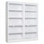 Bibliothèque décorative à 5 niveaux avec tablettes réglables, rangement pour CD / livres / films-1079238985