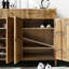 Armoire à chaussures grande capacité en orme