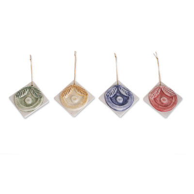 2.8'' Ceramic Hanging Figurine Ornament