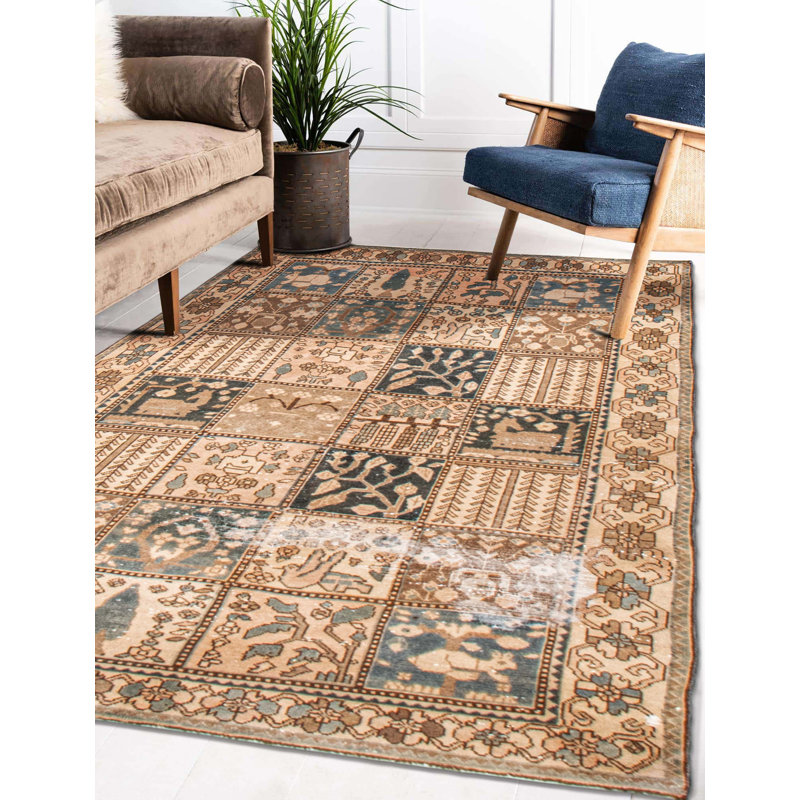 Tapis unique en laine 4 pi 4 po x 6 pi 4 po Wallache