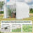 10×6.6×6.4 FT Walk-In Greenhouse, Portable Heavy Duty Green House For Outdoors, Winter Hot House With PE Cover & Roll-Up Zipper Door, Plastic Plant Warm House (White)