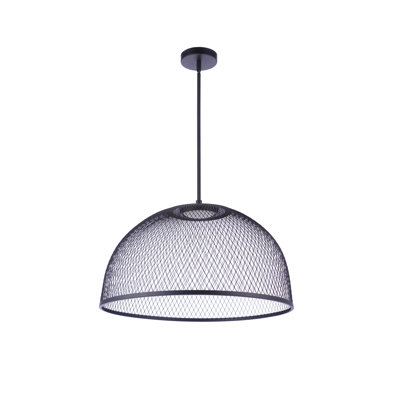 Sculptural Statement Pendants Single Light Iron Dimmable LED Pendant