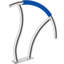 Rampe d'escalier en acier inoxydable