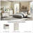 Rushville Farmhouse 2 - Drawers Nightstand with Charging Station, Tall Rustic Wood Square End Table with Open Shelf-95008833