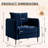 Set Of 2 Modern Velvet Upholstered Chairs - Chair Set (Matching Design, Soft Seat Cushion), Suitable For Living Room (Matching Design, Soft Seat Cushion)-315139276