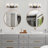 3-Light UL Listed Modern Vanity Lighting with Texture Glass Shade