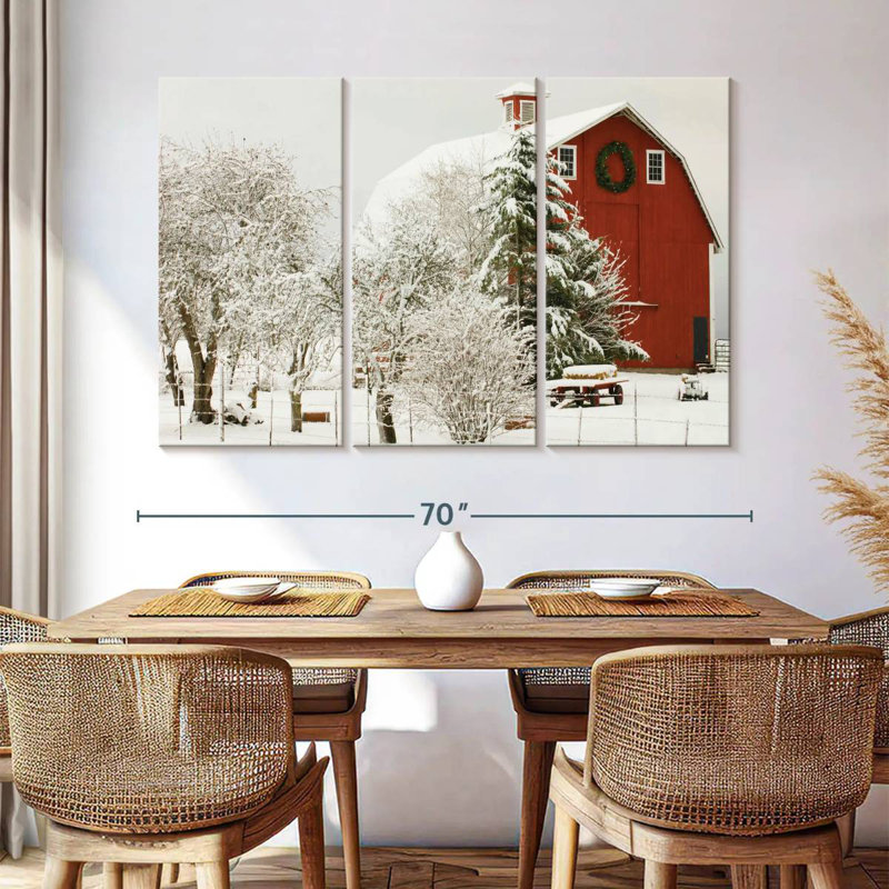 Lilie Festive Barn, 36" H x 57" W