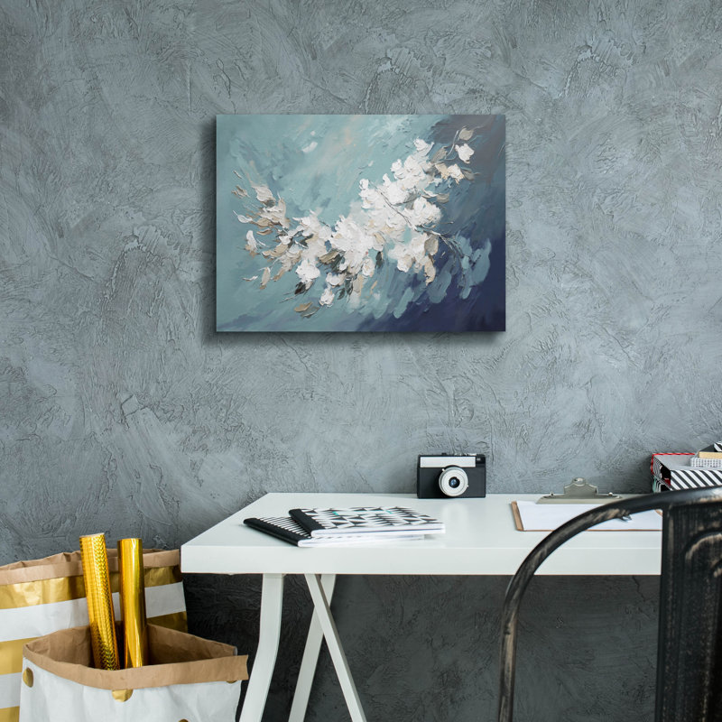 Art mural sur toile Wrought Studio ™ «Windy White» par Svetlana Aleynikova, H 12 po x l 16 po