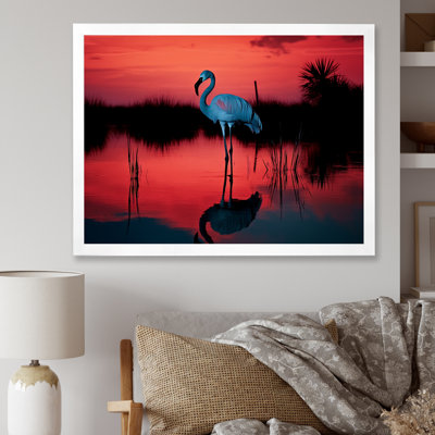 Flamant crépuscule I sur toile