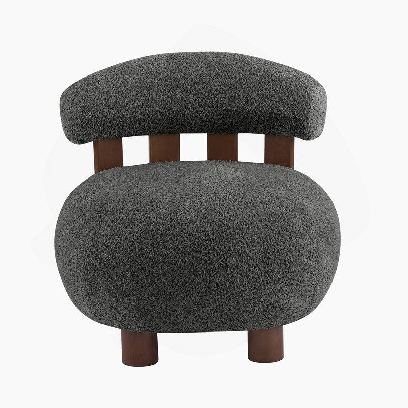 Fauteuil d'appoint Modern Bouble, Gris foncé