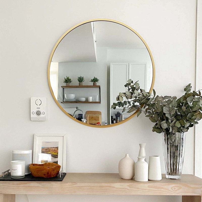 Miroir d'appoint Rauch, Doré, 16" x 16", Rond