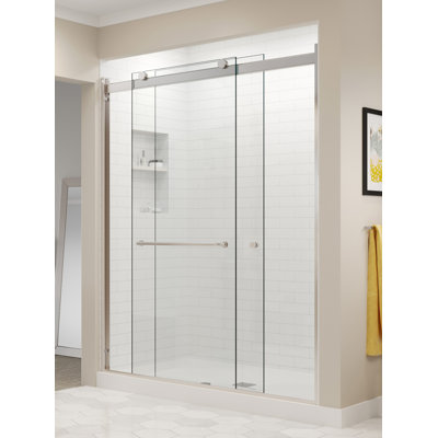 Rotolo 56" W x 70" H Bypass Semi Frameless Shower Door