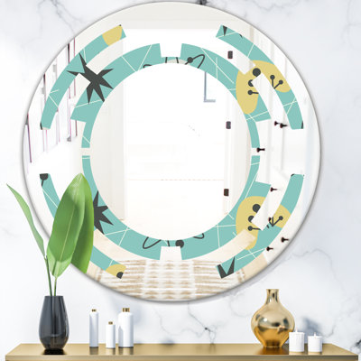Miroir mural sans cadre moderne et contemporain space 1950 pattern i modern