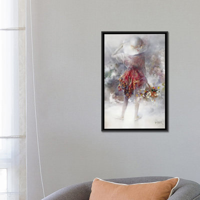 « fille floral », reproduction sur toile