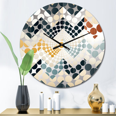 Contemporary Chevron - Chevron  Wall Clock