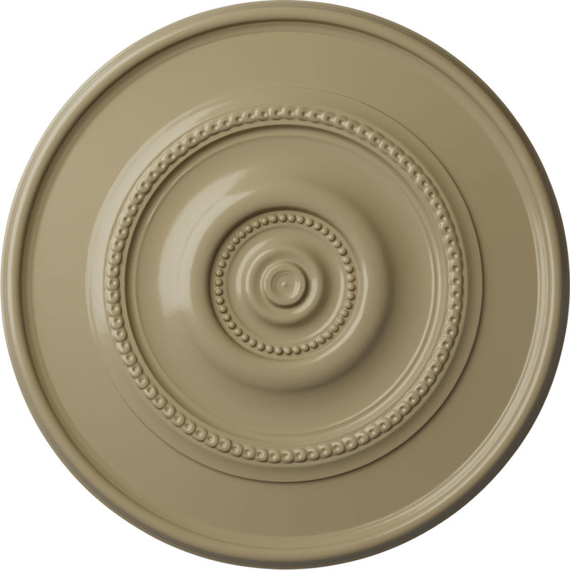 Médaillon de plafond Endurathane Dylar, DE 30 po x P 2 1/4 po (convient aux auvents jusqu'à 6 1/4 po), finition de boue Mississippi peinte à la main