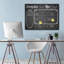 Tableau effaçable noir / blanc avec calendrier mensuel-22250122