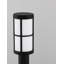 Black Metal Bollard Light