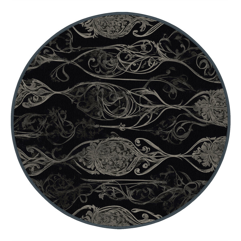 Gothic Petals Rug, Round 8'