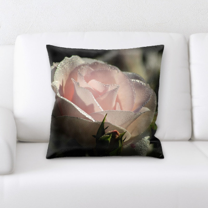 Coussin décoratif rose