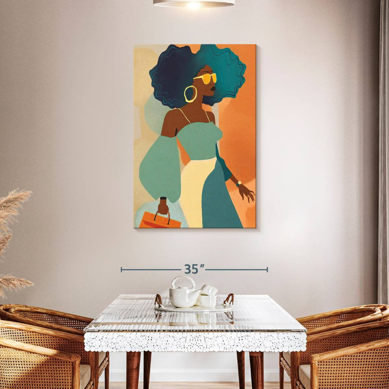 Latina Afro Glam, H 45 po x l 30 po