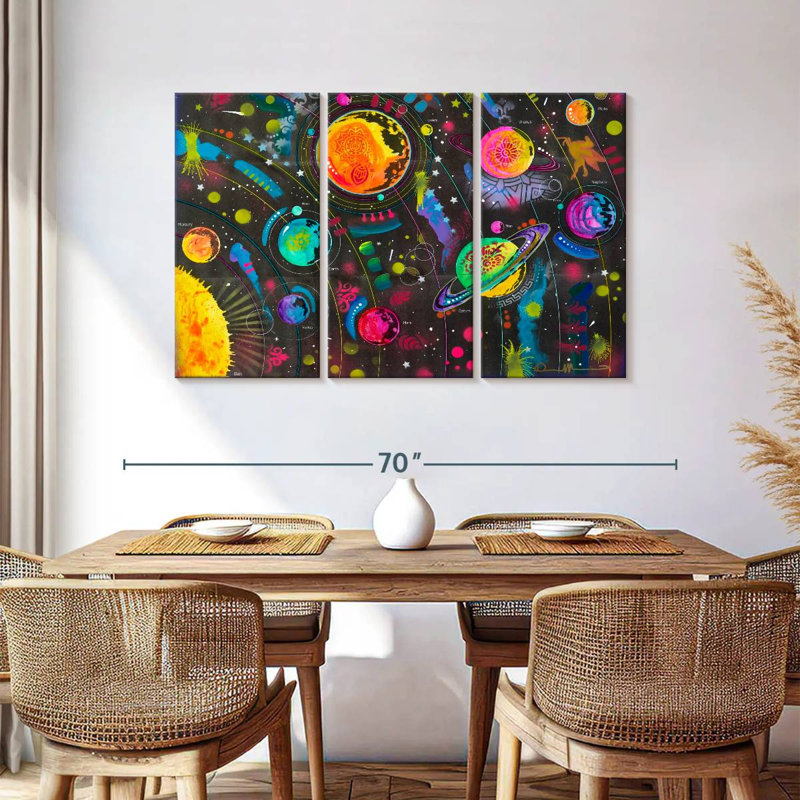 Oberle Colorful Solar System, 36" H x 57" W