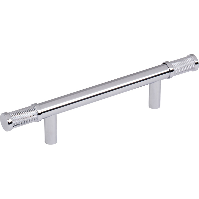 Burnham Bar Pull, Polished Chrome, 3 3/4" Center To Center