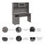 Bureau d'ordinateur avec huche Ozro-1114010686-1088607796