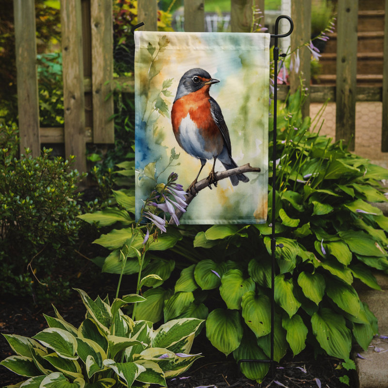 Drapeau de jardin, Merle d'Amérique du Michigan