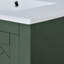 Ensemble de meuble-lavabo 30 po avec lavabo en céramique, armoire de rangement en bois massif, ensemble de meuble-lavabo autoportant avec 3 tiroirs et portes à fermeture douce-91366040-91366041