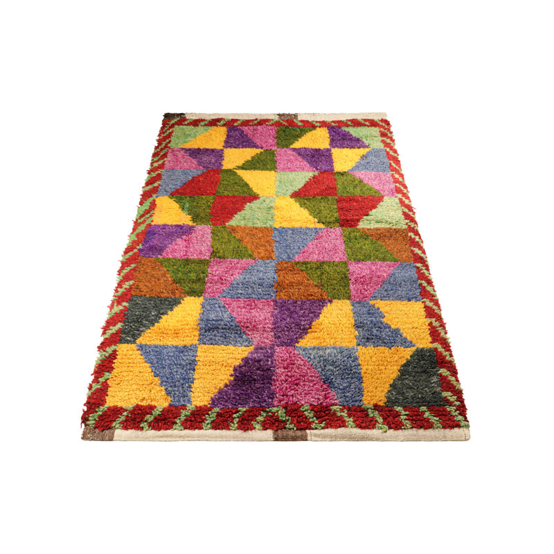 One-of-a-Kind 3'7"x5'3" Hand Knotted Area Rug