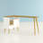 Justus 57.13" L Shaped Writing Desk with Drawer Storage and Shelves-1682778669