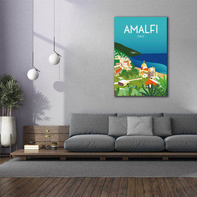 "Epic Graffiti" Amalfi "par Omar Escalante, art mural sur toile