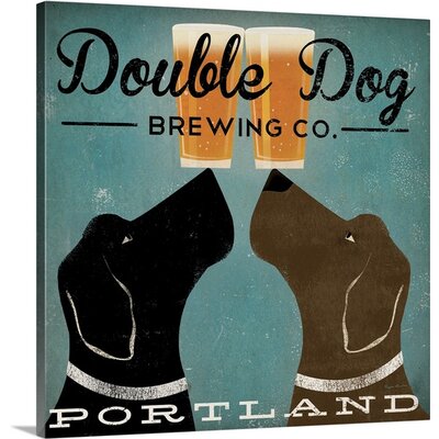 Double Dog Brewing Co' by Ryan Fowler Vintage Advertisement -  Winston Porter, EF26976201824FE2971F86829B475FE2