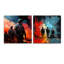 Armée militaire dans le chaos - Ensemble de 2 peintures murales en acrylique militaire-103930088