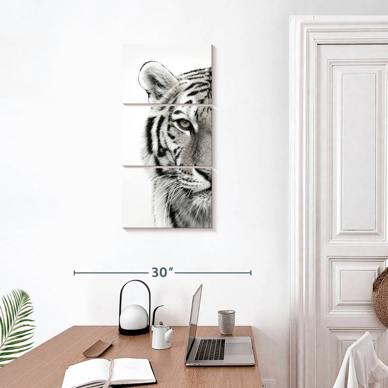 Aspect de tigre, H 32 po x l 15 po