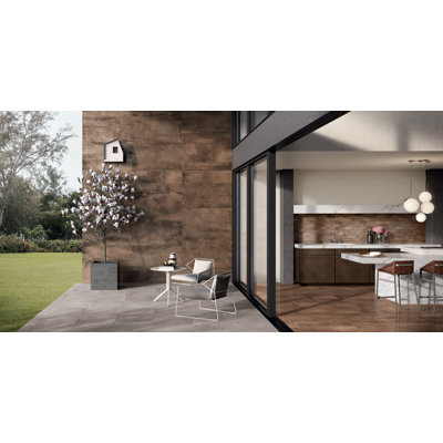 Eternal 12" x 48" Porcelain Concrete Look Wall & Floor Tile
