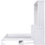 Grand lit blanc avec tablette pratique