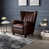 Dark Brown Faux Leather