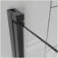 Panneau de douche pivotant en verre trempé 30 po x 72 po pliable sans cadre 1/4 po (6 mm) en verre trempé au fini noir, installation réversible
