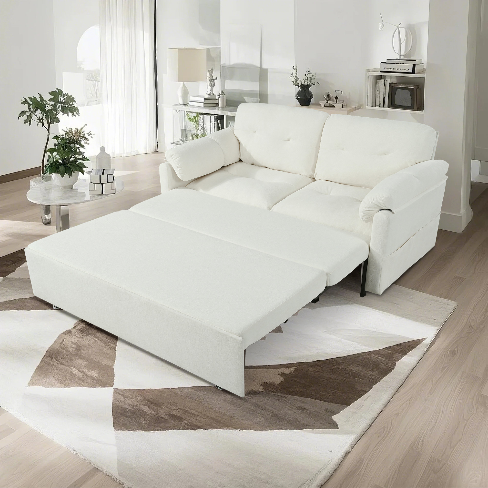 Latitude Run® Queen Size Convertible Pull Out Sofa Bed - Wayfair Canada