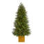 Sapin de Noël vert plume artificielle réaliste avec lumières DEL-669989539