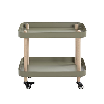 Side table on castors