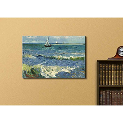 " Seascape Near Les Saintes Maries De La Mer " by Vincent Van Gogh