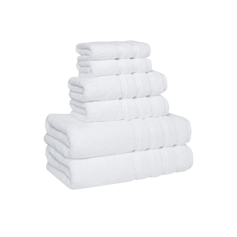 Ensemble de serviettes Elysium, 6, Blanc