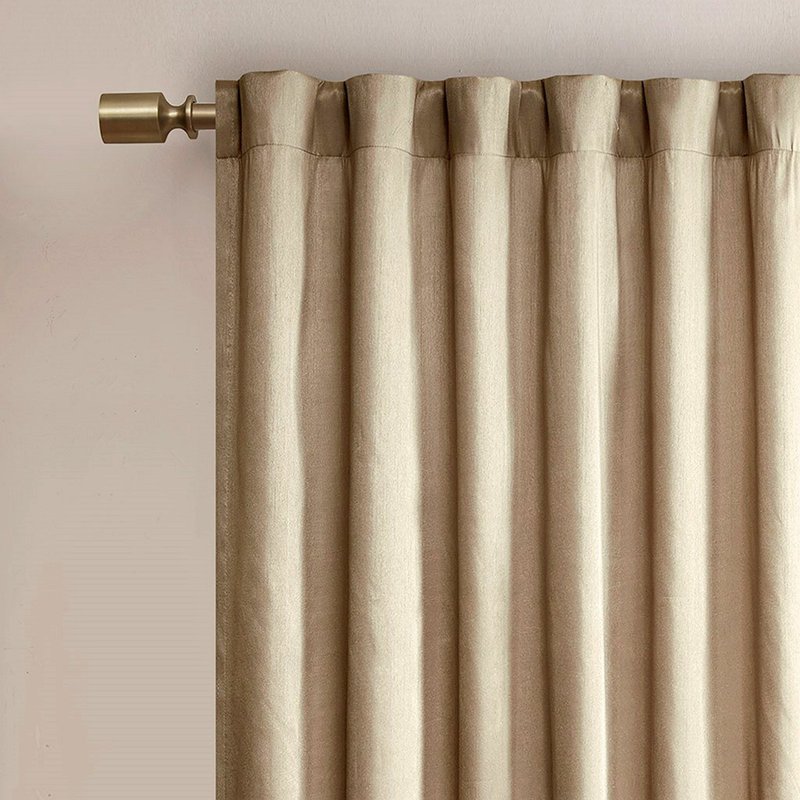 Panneau de rideau (seulement 1 panneau PC), Brun, L 50,03 po x L 84,03 po