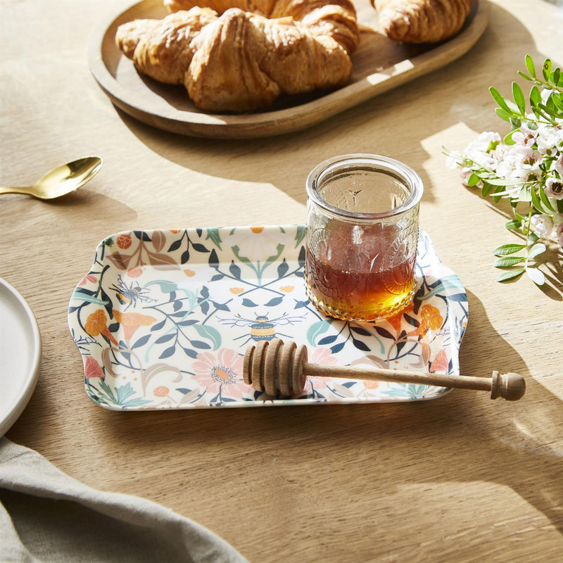 Bee Bloom Melamine Tray,  5.51cm W X 8.27cm D X 0.79cm H