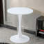 Table de salle à manger moderne à base tulipe, plateau en bois aggloméré, design élégant pour les espaces de salle à manger