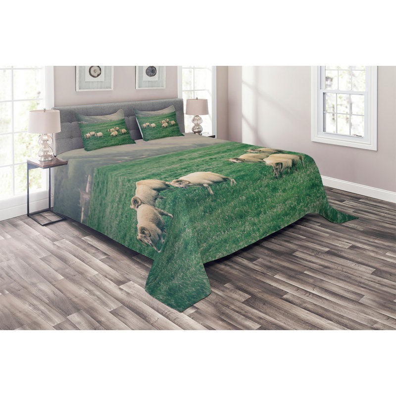 Coverlet, King Bedspread + 2 Shams